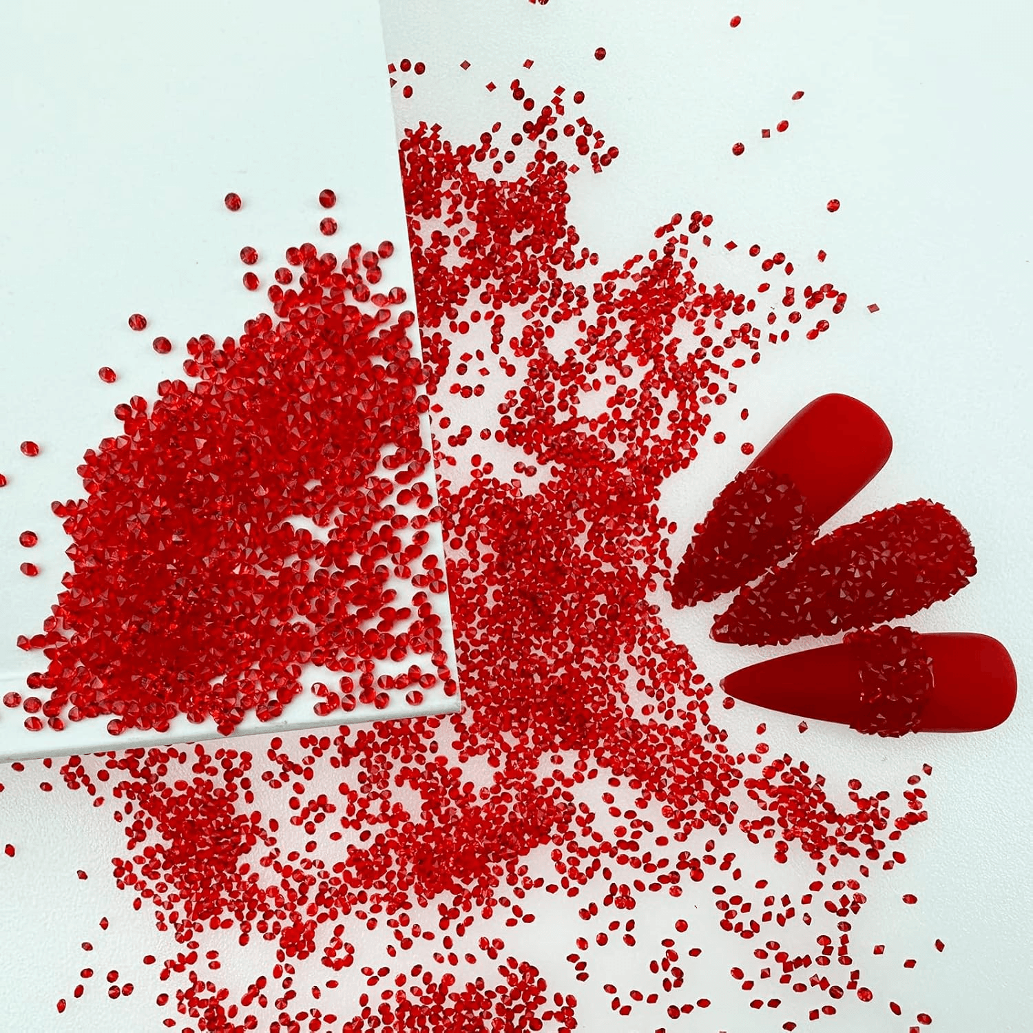 HUETFAT 8800Pcs Red Pixie Crystals
